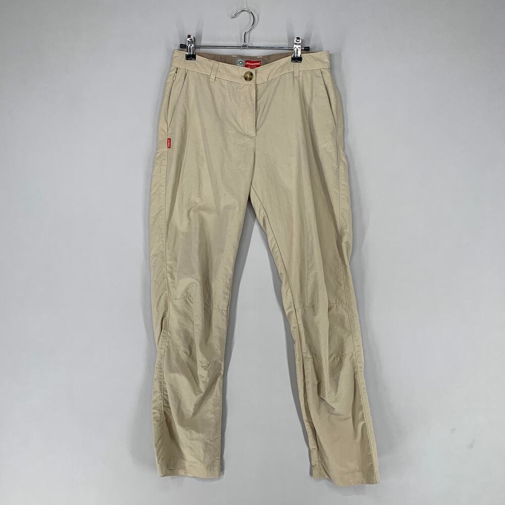 Craghoppers Pants Womens US 4R / XS Brown Stretch Zip Pockets Outdoors Hike